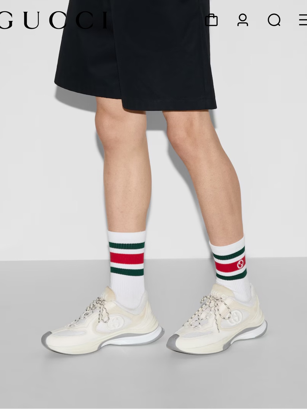 Gucci Round Interlocking G Cotton Socks